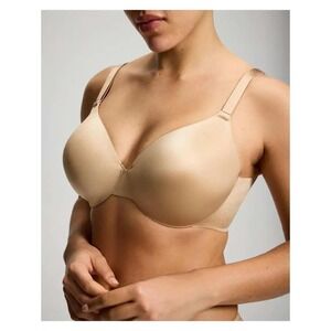 Soma Womens Vanishing Back Bra Size 36D Tan Full Coverage Underwire Smoothing